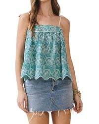 TCEC - Sea Breeze Scalloped Cami Top - Lyst