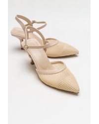Prologue Shoes - Chic Mesh Pointed Toe Pump - Lyst
