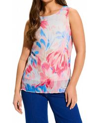 Fdj - Shannon Sleeveless Pleated Mesh Top - Lyst