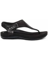 Aetrex - Ellie Adjustable Quarter Strap Thong Sandals - Lyst