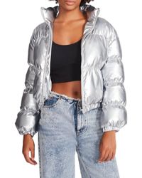 Steve Madden Glitterbomb Sequin Duster In Silver Sequin At Nordstrom Rack  in Natural