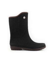 Ulan - Fabric Touch Rain Boots - Lyst
