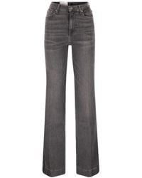 7 For All Mankind - High-Waist Flared Jeans With Classic Five-Pocket Design - Lyst