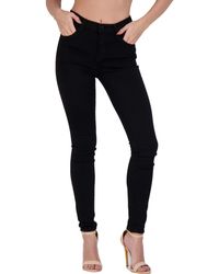J Brand - Maria Denim Dark Wash Skinny Jeans - Lyst