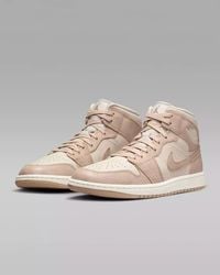 Nike - Air Jordan 1 Mid Se Fj3448-200 Sneakers Light Lace Up Tf551 - Lyst