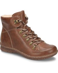 b.ø.c. - Alyssa Faux Leather Ankle Combat & Lace-up Boots - Lyst