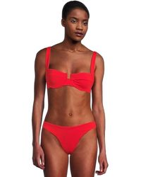LSPACE - L*Space Mako Bikini Top Flame Stretch Sqaure Neck Underwire Buu278 - Lyst