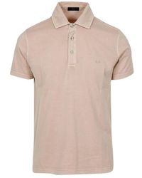 Fay - Short-Sleeved Polo Shirt With Classic Collar - Lyst