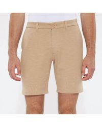 Postmarc - Solid Slub Knit Fleece Short - Lyst
