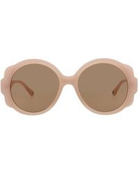 Chloé - Round-Frame Recycled Injection Sunglasses - Lyst