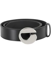 Coperni - Big Logo Logo Buckle Leather Belt - Lyst