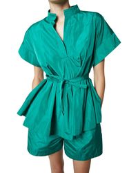 Saint Art - Sienna Taffeta Blouse - Lyst