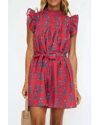 TCEC - Floral Mini Dress - Lyst