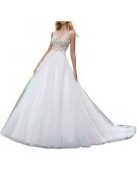 Mori Lee - Paladia Diamante And Pearl Dress - Lyst