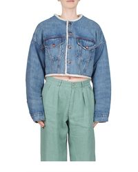 Denimist - Blake Oversized Cropped Denim Jacket - Lyst