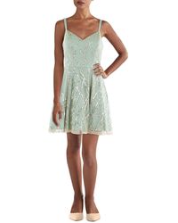 City Studios - Juniors Mesh Embellished Cocktail And Party Dress - Lyst