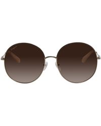 Ferragamo - Sf 299s 703 60mm Round Sunglasses - Lyst