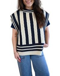 FRNCH - Moss Street Stripe Side Tie Top - Lyst