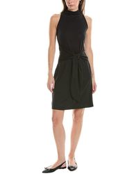 Vince - Tie Waist Midi Dress - Lyst