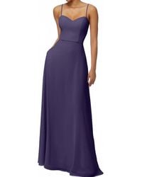Mori Lee - Two Piece Chiffon Bridesmaid Dress - Lyst