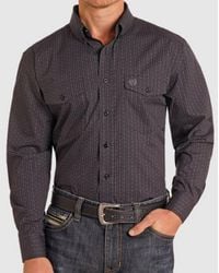 Panhandle - Slim Basic Button Down Long Sleeve Shirt - Lyst