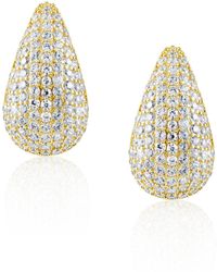 Sahira Jewelry Design - Celine Cubic Zirconia Raindrop Earring - Lyst