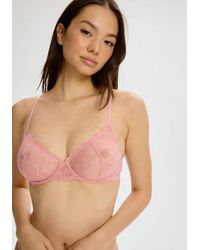 TRUEDAMES - Soft Lace Unlined Bra With Adjustable Straps - Lyst