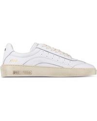 DSquared² - Classic Low-Top Sneakers With Smooth Leather Upper - Lyst