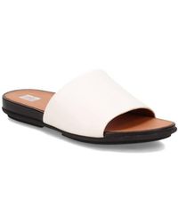Fitflop - Gracie Leather Pool Slides - Lyst