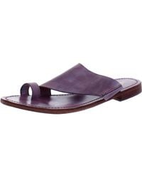 Free People - Sant Antoni Leather Toe Loop Slide Sandals - Lyst