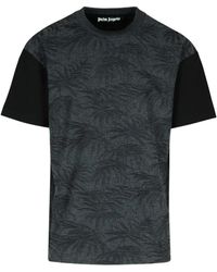 Palm Angels - Palms Curved' Cotton Blend T-Shirt - Lyst