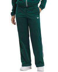 Reebok - Contrast Trim Polyester Straight Leg Pants - Lyst