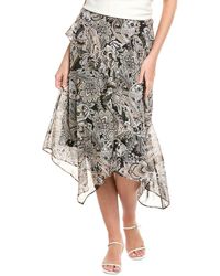 Jones New York - Pull-On Bias-Cut Ruffle Trim Skirt - Lyst