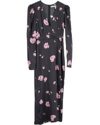 Reformation - Floral Print Long Sleeve Midi Dress - Lyst