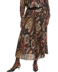 Tahari - Pleated Maxi Skirt - Lyst