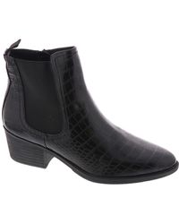 Volatile - Carriage Faux Leather Almond Toe Chelsea Boots - Lyst