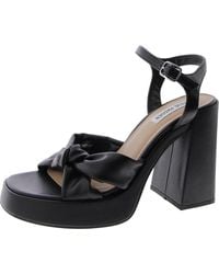 Steve Madden - Acceptance Faux Leather Ankle Strap Platform Heels - Lyst