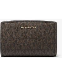 MICHAEL Michael Kors - Mk Bryant Medium Signature Logo Wallet - Lyst