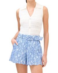 Allison - Ainsley Embroidered Shorts - Lyst