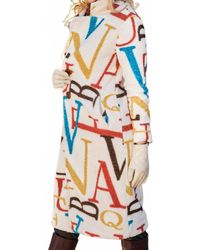 Dolcezza - Sherpa Monogram Coat - Lyst