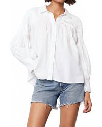 Bobi - Pintuck Peasant Blouse - Lyst