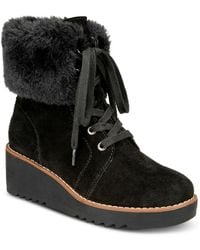 Style & Co. - Iggyy Lace-Up Faux Fur Wedge Boots - Lyst
