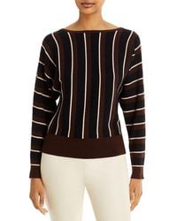 Tahari - Striped Dolman Sleeve Pullover Sweater - Lyst