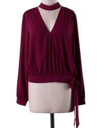 Naked Zebra - Wrap Top With Choker - Lyst