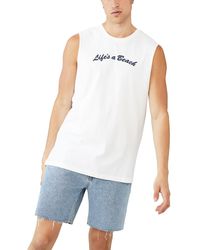 Cotton On - Cotton Muscle Tank Top - Lyst
