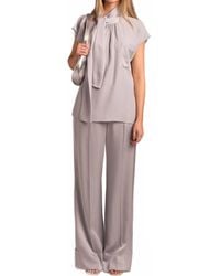 Beatrice B. - Flowy Trouser Pant With Seam - Lyst