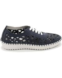 Eric Michael - Dolores Laser-Cut Leather Casual Sneaker - Lyst
