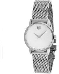 Movado - Silver Dial Watch - Lyst