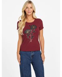Guess - Eco Verona Beaded Crewneck Tee - Lyst