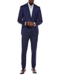 Canali - 2Pc Wool Suit With Flat Front Pant - Lyst